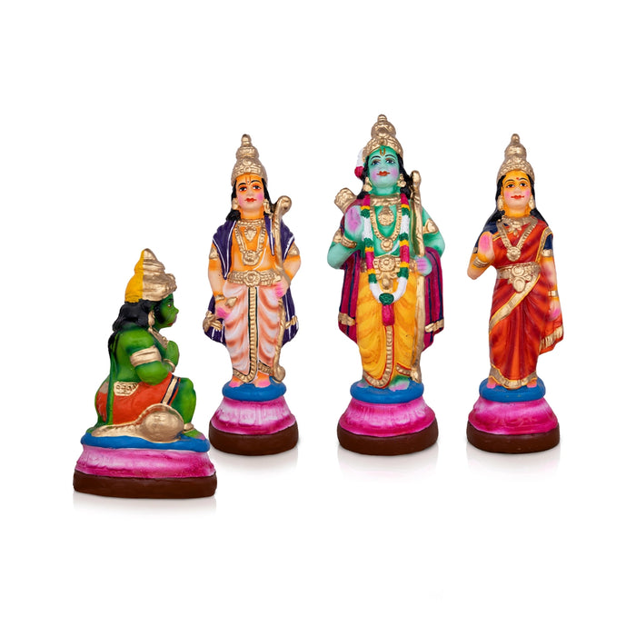 Ramar Clay Golu Bommai Set - 13 x 4 Inches | Giri Golu Doll/ Navaratri Golu Bomma/Gombe/Bommai