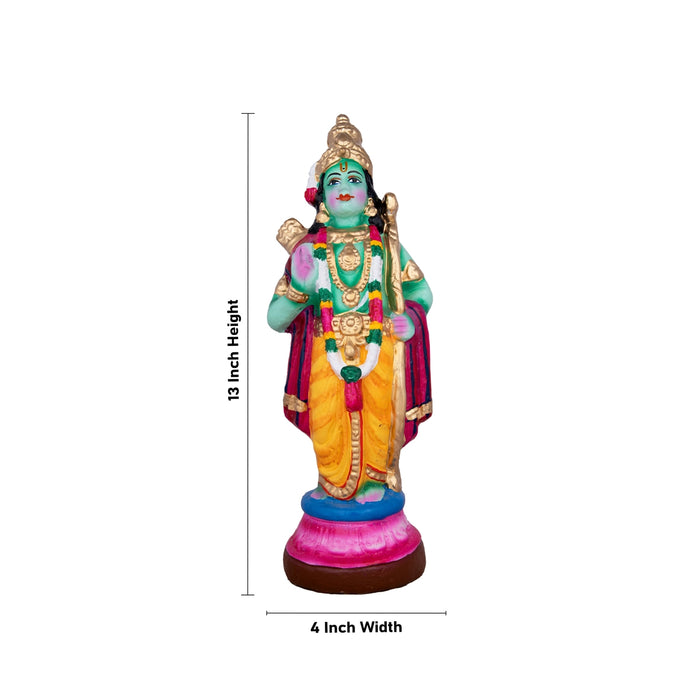 Ramar Clay Golu Bommai Set - 13 x 4 Inches | Giri Golu Doll/ Navaratri Golu Bomma/Gombe/Bommai