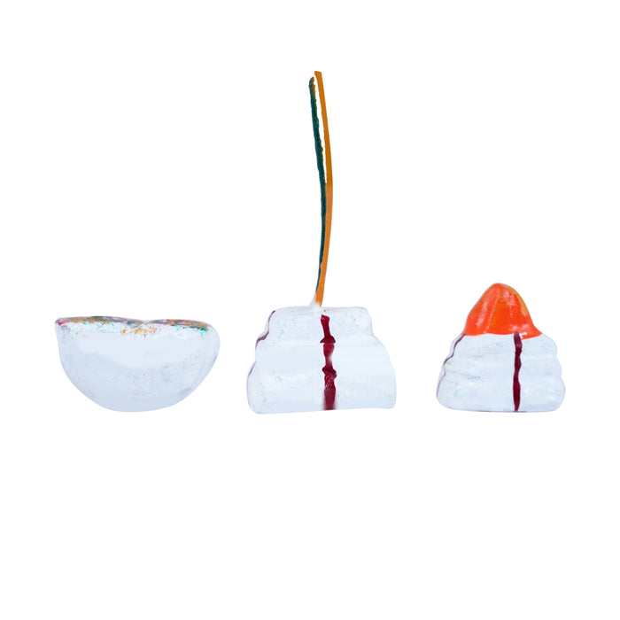 Marriage Clay Golu Bommai Set - 4.5 X 1.5 Inches | Navratri Gombe/ Giri Golu Doll For Navaratri Decor