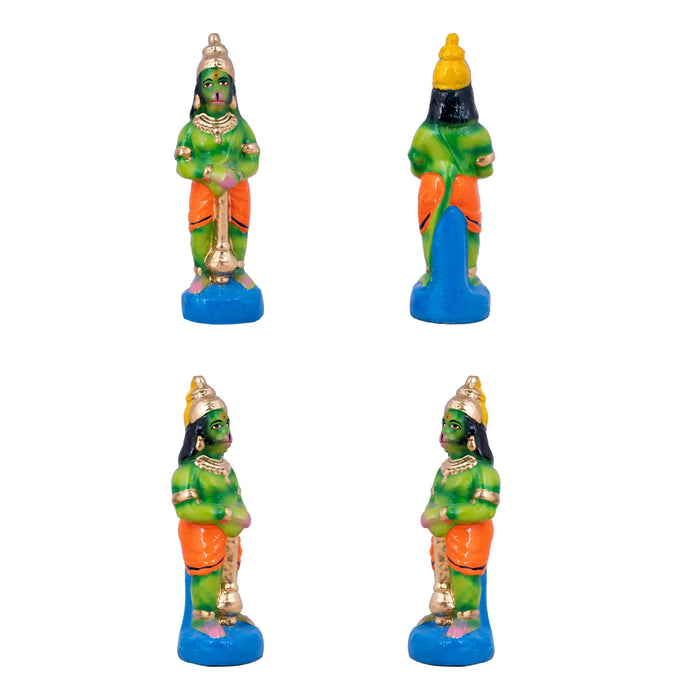 Hanuman Sanjeevi Malai Clay Golu Bommai Set - 19 X 12 Inches | Navratri Gombe/ Golu Doll For Navaratri Decor