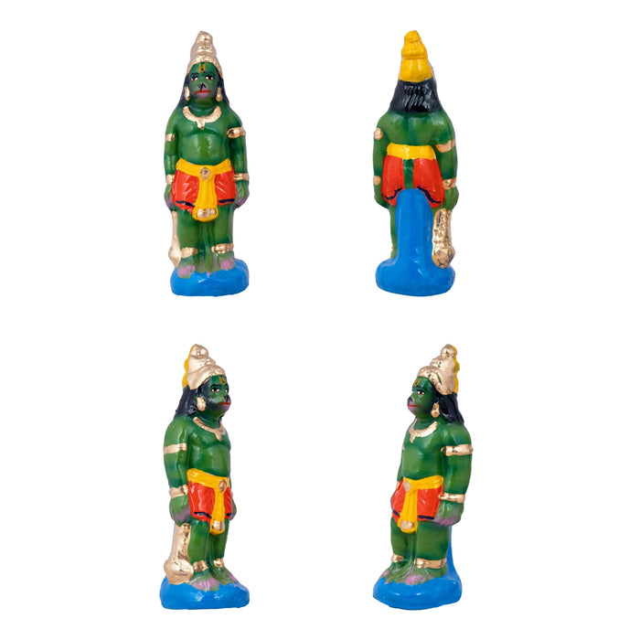 Hanuman Sanjeevi Malai Clay Golu Bommai Set - 19 X 12 Inches | Navratri Gombe/ Golu Doll For Navaratri Decor
