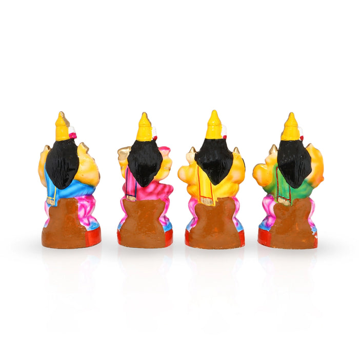 Ashtalakshmi Clay Golu Bommai Set - 9 x 8 Inches | Giri Golu Doll/ Navaratri Golu Bomma/Gombe/Bommai