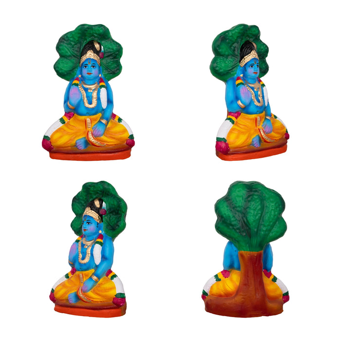 Azhwargal Clay Golu Bommai Set - 8 X 3 Inches | Navratri Gombe/ Golu Doll For Navaratri Decor