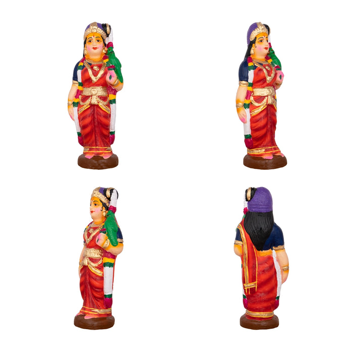 Azhwargal Clay Golu Bommai Set - 8 X 3 Inches | Navratri Gombe/ Golu Doll For Navaratri Decor