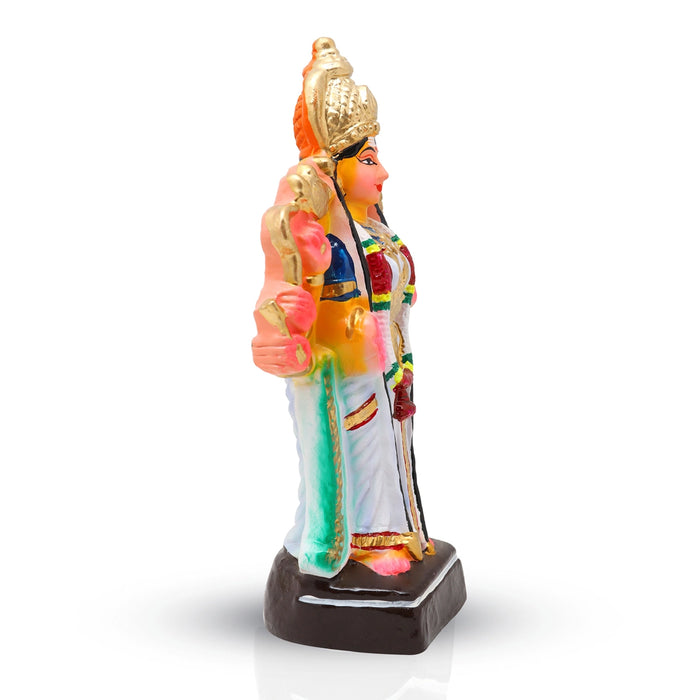 Malayala Bhagavathi Clay Golu Bommai - 12 x 7 Inches | Giri Golu Doll/ Navaratri Golu Bomma/Gombe/Bommai