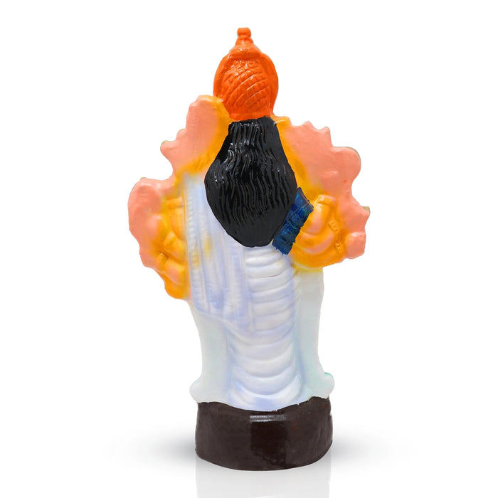 Malayala Bhagavathi Clay Golu Bommai - 12 x 7 Inches | Giri Golu Doll/ Navaratri Golu Bomma/Gombe/Bommai