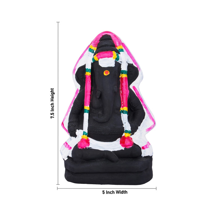 Pillayarpatti Ganesh Murti Paper Mache Golu Bommai- 7.5X5 Inches | Navratri Gombe/ Golu Doll For Navaratri Decor