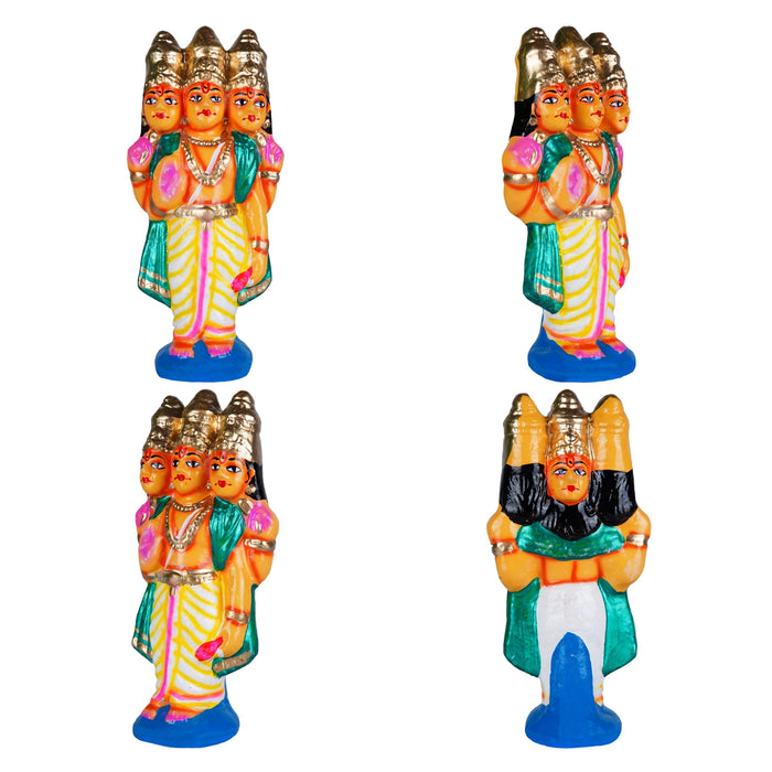 Thiruparkadal Clay Golu Bommai Set - 11 X 22 Inches | Navratri Gombe/ Giri Golu Doll For Navaratri Decor