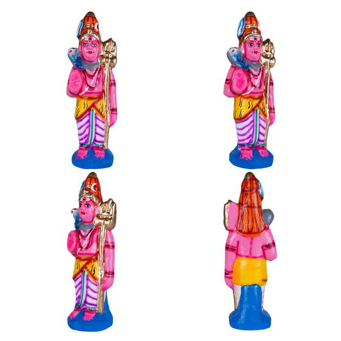 Thiruparkadal Clay Golu Bommai Set - 11 X 22 Inches | Navratri Gombe/ Giri Golu Doll For Navaratri Decor