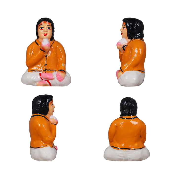 Sapadu Clay Golu Bommai Set - 7.5 x 3 Inches | Giri Golu Doll/ Navaratri Golu Bomma/Gombe/Bommai