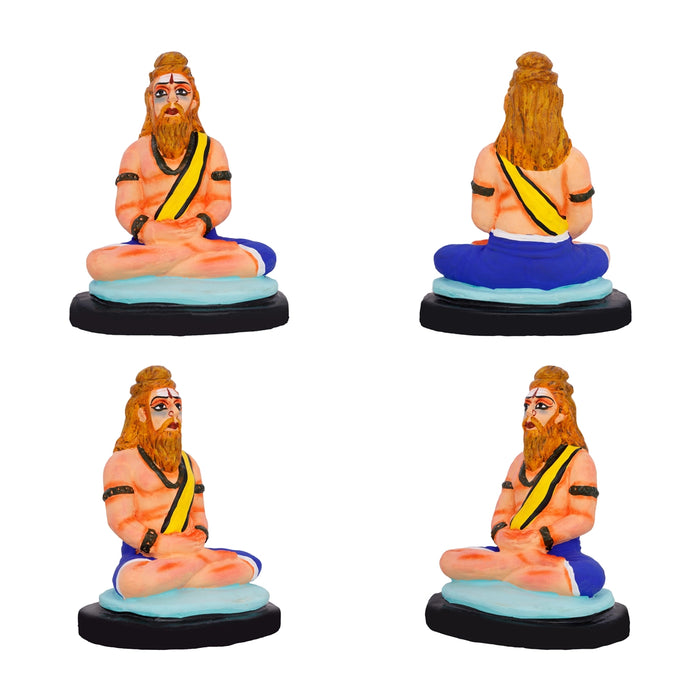 Saptarishi Clay Golu Bommai Set - 8.5 X 5 Inches | Navratri Gombe/ Giri Golu Doll For Navaratri Decor