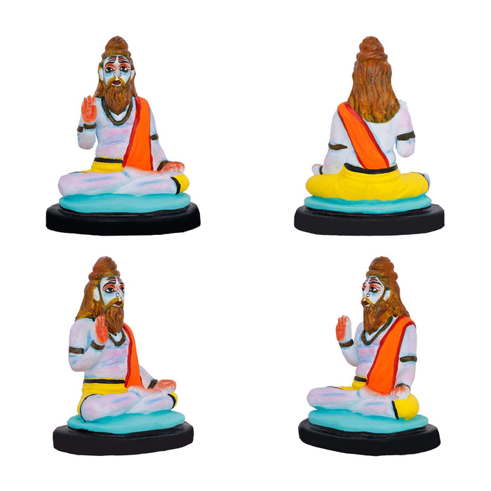 Saptarishi Clay Golu Bommai Set - 8.5 X 5 Inches | Navratri Gombe/ Giri Golu Doll For Navaratri Decor
