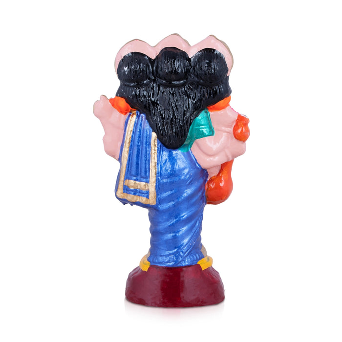 Mupperum Devi Clay Golu Bommai - 10 x 5.5 Inches | Giri Golu Doll/ Navaratri Golu Bomma/Gombe/Bommai