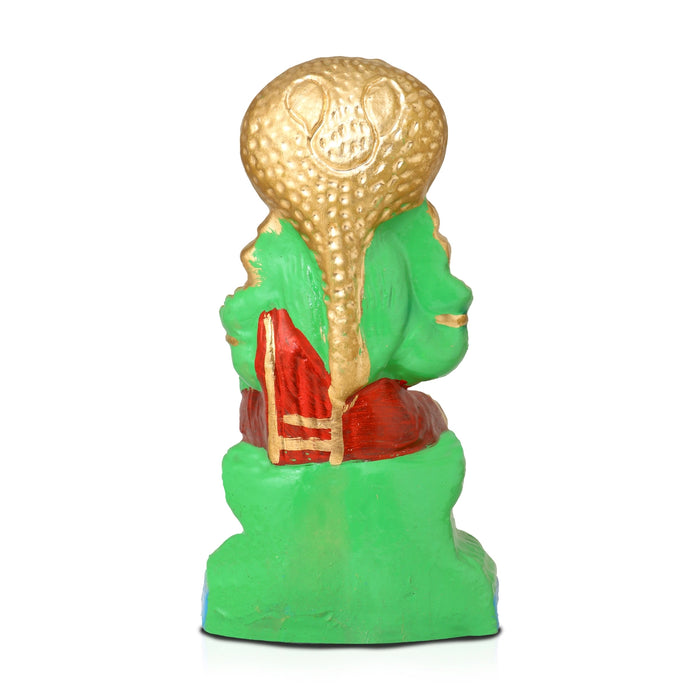 Amman Clay Golu Bommai - 8 x 4 Inches | Giri Golu Doll/ Navaratri Golu Bomma/Gombe/Bommai