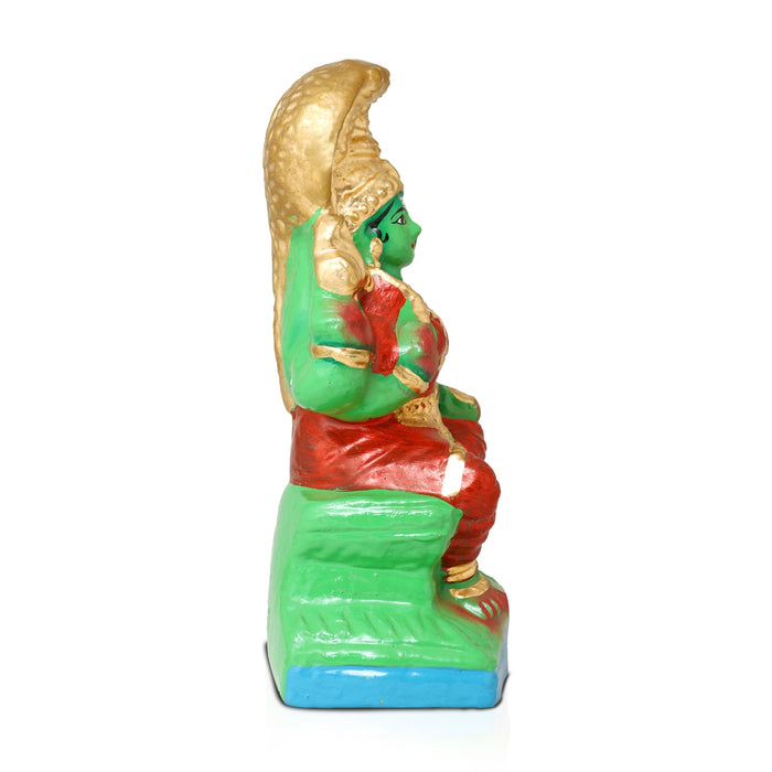 Amman Clay Golu Bommai - 8 x 4 Inches | Giri Golu Doll/ Navaratri Golu Bomma/Gombe/Bommai