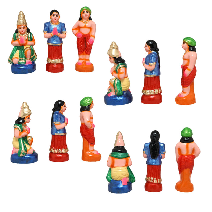 Krishna Govarthanagiri Clay Golu Bommai Set - 15 x 11.5 Inches | Giri Golu Doll/ Navaratri Golu Bomma/Gombe