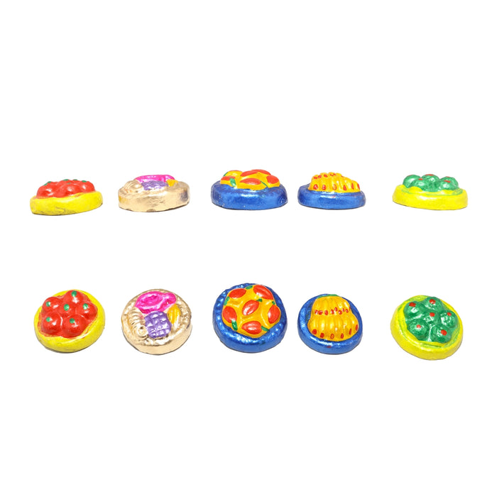 Engagement Clay Golu Bommai Set - 7.5 X 6 Inches | Navratri Gombe/ Giri Golu Doll For Navaratri Decor