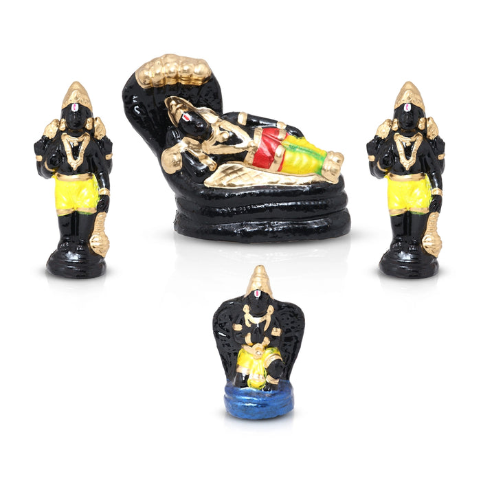 Vishnu Sorgavasal Clay Golu Bommai Set - 11 X 9.5 Inches | Navratri Gombe/ Giri Golu Doll For Navaratri Decor