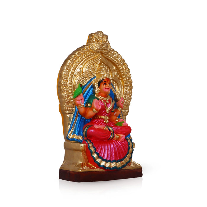 Sringeri Sharadambal Clay Golu Bommai - 10 x 6 Inches | Giri Golu Doll/ Navaratri Golu Bomma/Gombe/Bommai