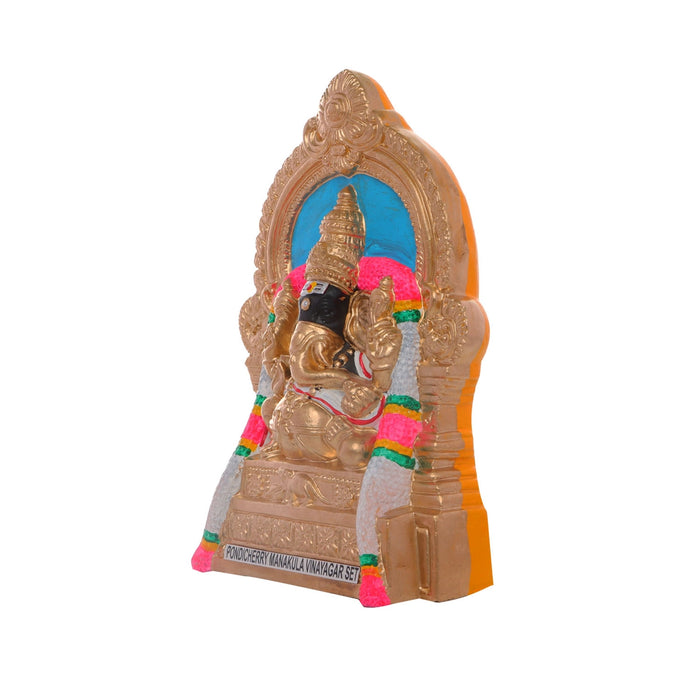 Manakula Vinayagar Clay Golu Bommai Set - 10 x 7.5 Inches | Giri Golu Doll/ Navaratri Golu Bomma/Gombe/Bommai