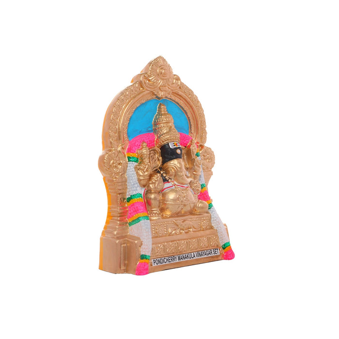 Manakula Vinayagar Clay Golu Bommai Set - 10 x 7.5 Inches | Giri Golu Doll/ Navaratri Golu Bomma/Gombe/Bommai