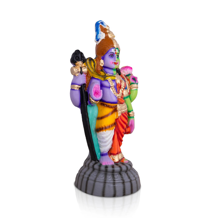 Arthanareeswarar Idol Clay Golu Bommai - 12 X 6 Inches | Navratri Gombe/ Giri Golu Doll For Navaratri Decor