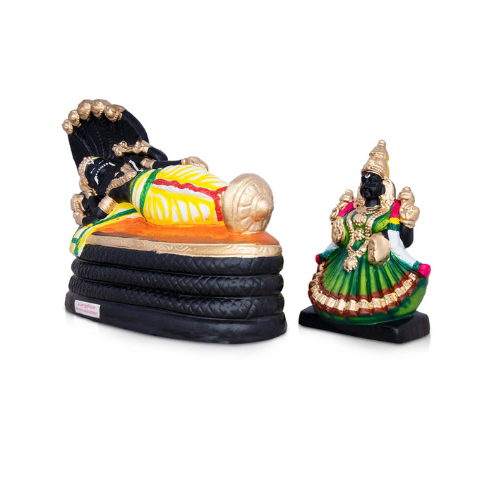 Shayana Narasimha Thayar Clay Golu Bommai Pair-10 X 13 Inches | Navratri Gombe/Giri Golu Doll For Navaratri Decor