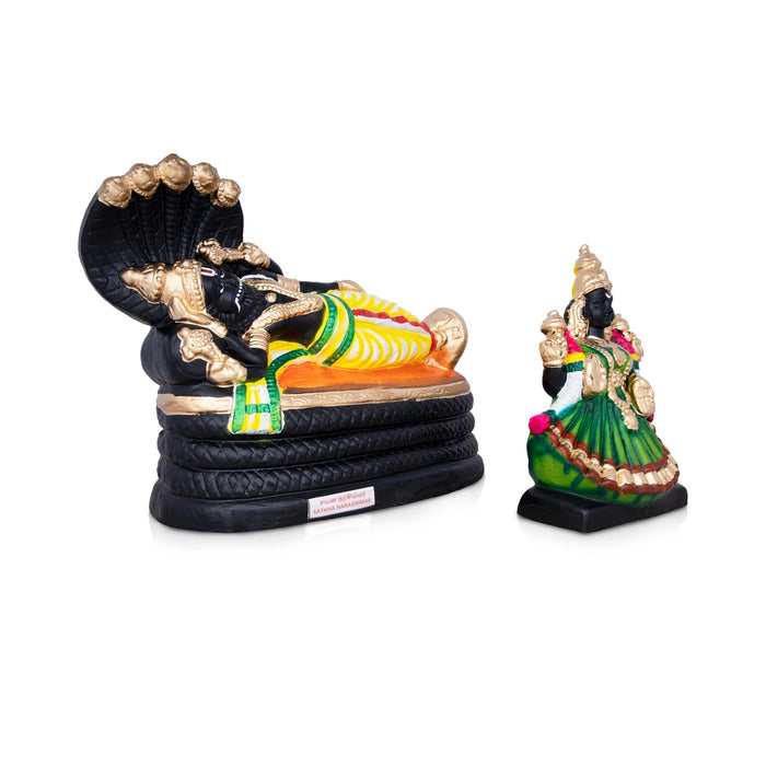 Shayana Narasimha Thayar Clay Golu Bommai Pair-10 X 13 Inches | Navratri Gombe/Giri Golu Doll For Navaratri Decor