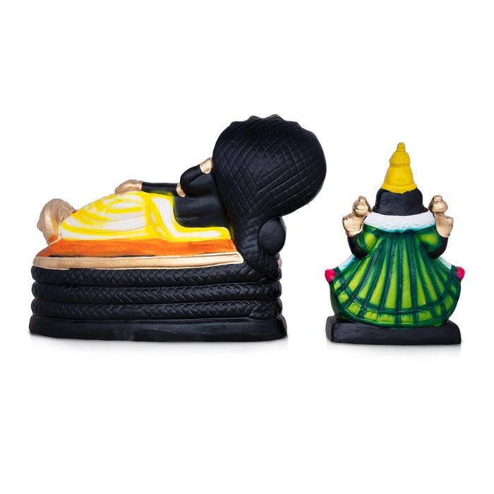 Shayana Narasimha Thayar Clay Golu Bommai Pair-10 X 13 Inches | Navratri Gombe/Giri Golu Doll For Navaratri Decor