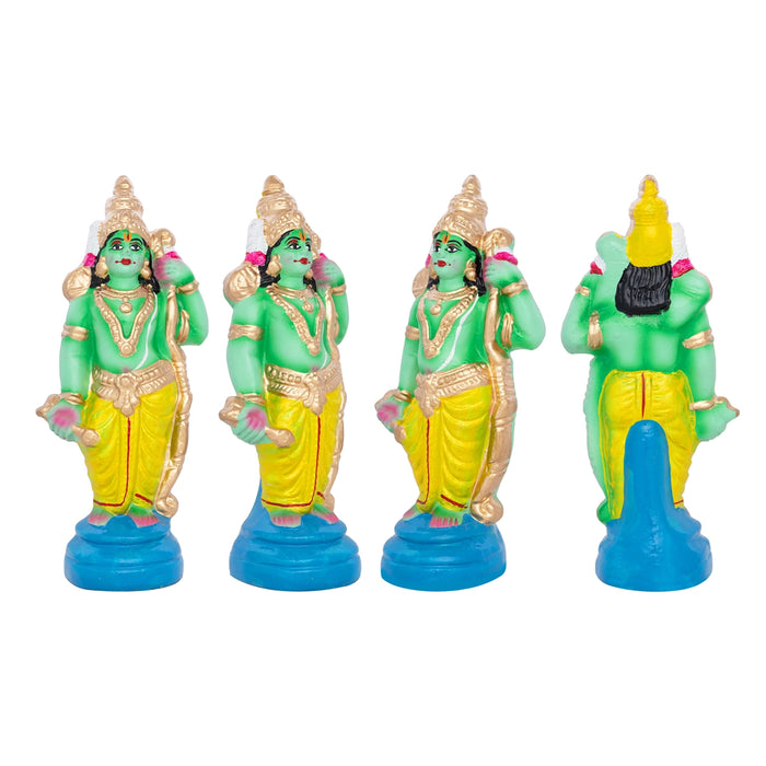Rama Idol Clay Golu Bommai Set - 9 X 3.5 Inches | Navratri Gombe/ Giri Golu Doll For Navaratri Decor