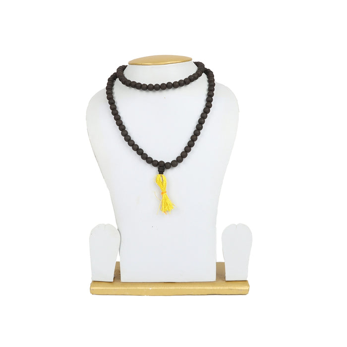 Karungali Mala - 16 Inches | 8 mm/ Karungali Kattai Malai/ Ebony Wood Mala for Body Energy Balancing