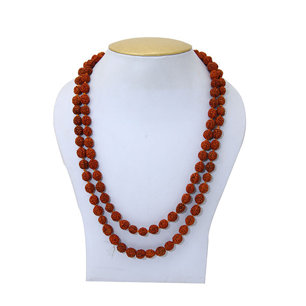 Rudraksha Mala with Thread Knot | 108 Beads Japa Mala/ Kantha Mala/ Ruthratcham Malai for Meditation