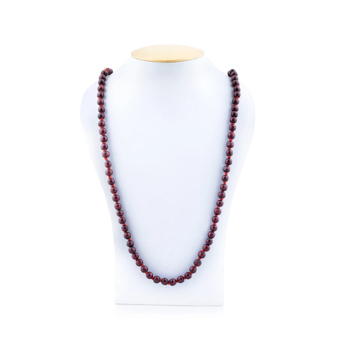Red Chandan Mala - 20 Inches | Red Sandalwood Mala/ 108 Beads/ 8 mm/ Sandalwood Mala Beads for Meditation