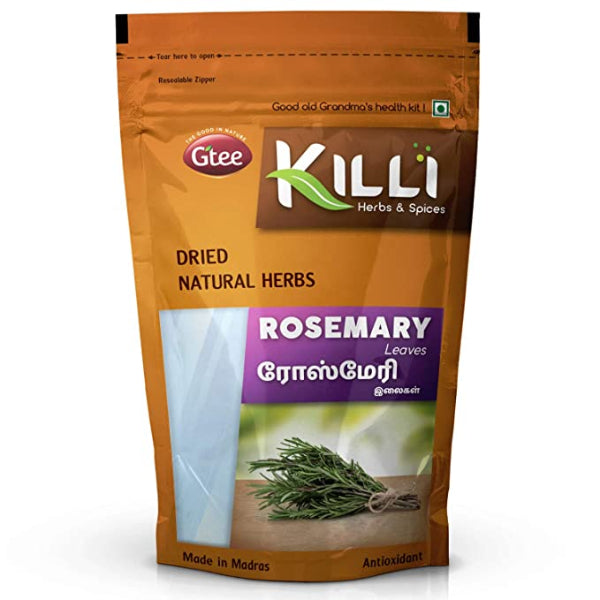 KILLI Rosemary Leaves - 60 Gms | Rosemary Dried Leaves/ Rosemary Herb Tea/ Organic Leaves/ Natural Leaves/ Herbal Tea