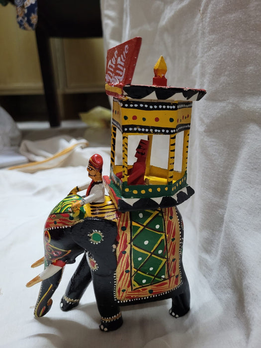 Wooden Elephant Mysore Raja