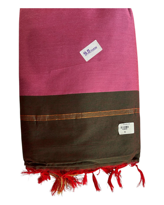Saree - 9.5 Yards | Kalyani Jari Border Sarees for Women/ Traditional Wear/ Plain Sarees/ Random Colours