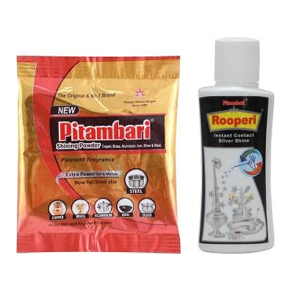 Peetambari/Rooperi-Silver, brass , Cup cleaning solutions-50ml