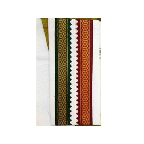 Angavastra | Mayilkan Border Towel for Men/ Uthriyam/ Kasavu Shawl