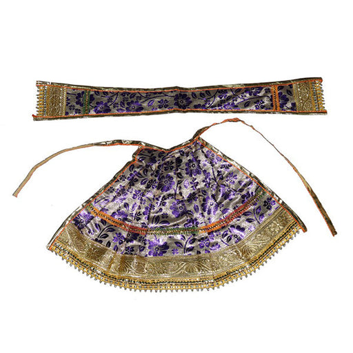 Amman Pavadai Thavani - Gold Print Sada 17 Inch