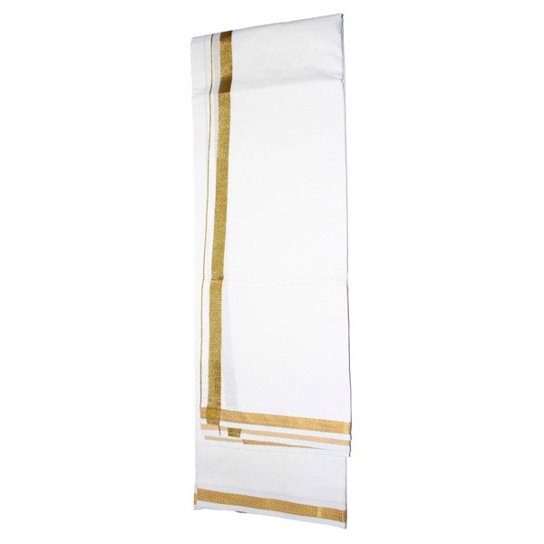 White Veshti Jari 30K 4 Mtr