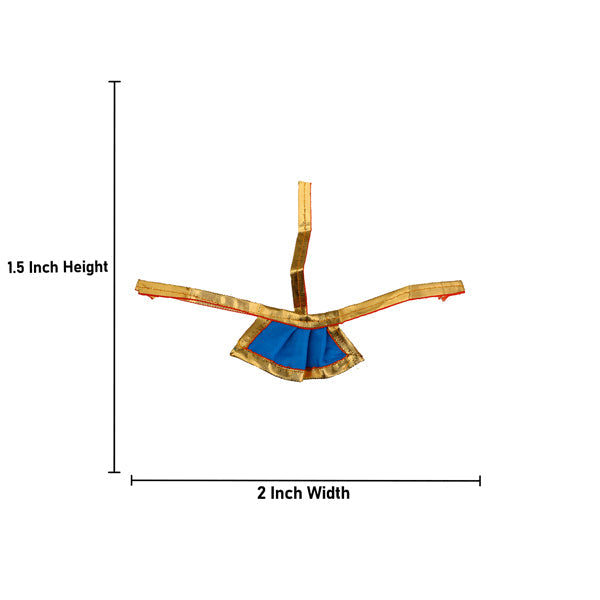 Amman Pavadai | Satin with Jari Border Mata Poshak/ Devi Vastra for Deity/ Assorted Colour