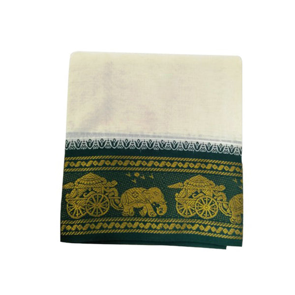 Veshti - 9 x 5 Muzham | Dhoti for Men/ Half White Colour