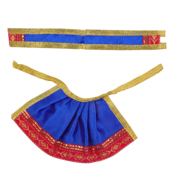 Amman Pavadai | Satin with Jari Border Mata Poshak/ Devi Vastra for Deity/ Assorted Colour