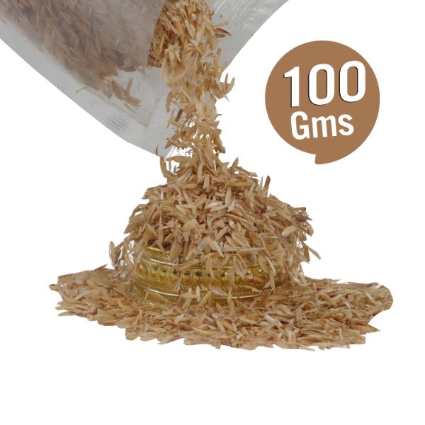 GiriAus Umi - 100 Grams | Rice Hulls/ Pooja Paddy Husk/ Nel Husks for Homa and Havan/ Pocket