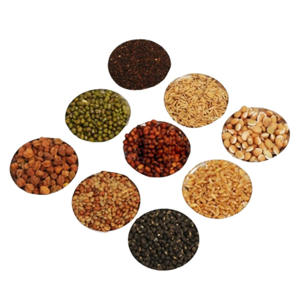 GiriAus Navadhanyam Set - 450 Gms | Nine Grains for Navagraha Pooja/ Navadhanya/ Pocket