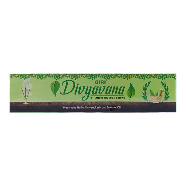 GiriAus Divyavana Premium Incense Sticks - 50 Gms | Herbs, Flowers, Resin & Essential Oil/ Agarbatti/ Agarbathi