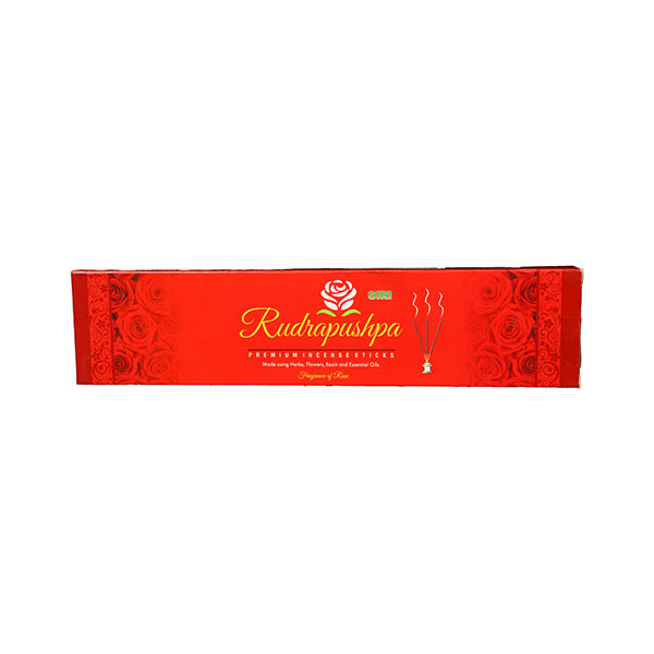 GiriAus  Rudrapushpa Premium Incense Sticks - 50 Grams | Agarbatti/ Agarbathi for Pooja/ Rose Fragrance