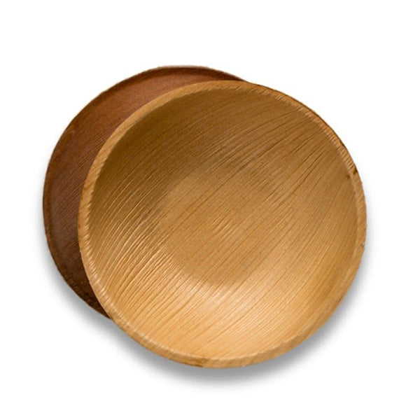 Palm Leaf Bowl - 25 Pcs | Round Shape Bowl/ Urban Cup for Puja
