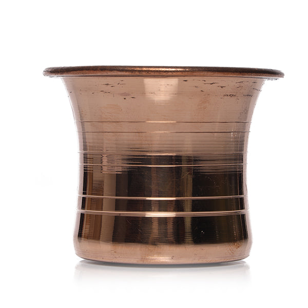 Copper Pancha Patra - 2.25 Inches | Panchapalli for Pooja/ Beeding Design Panchamurt/ 60 Grams