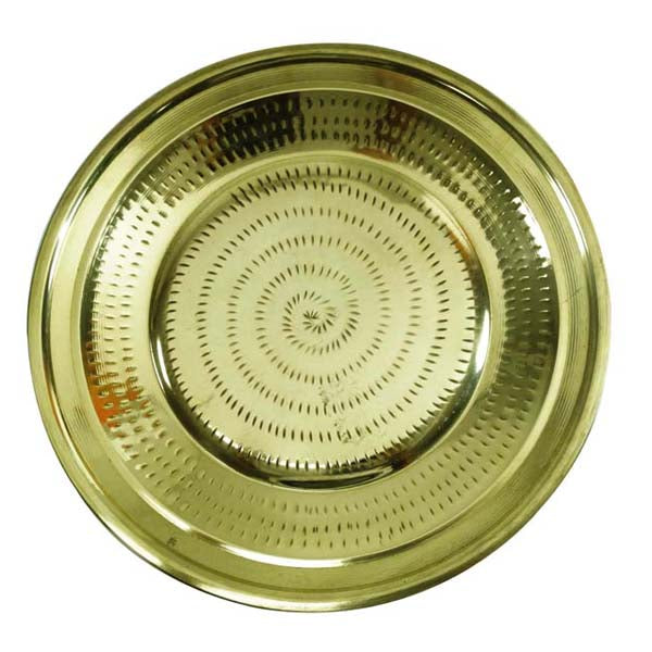 Plate Pottu Prath - Brass
